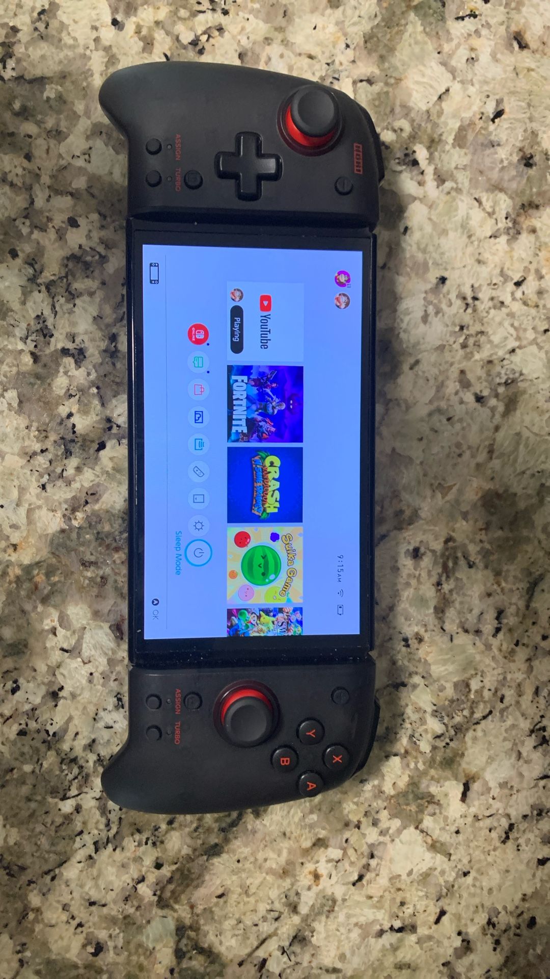 Nintendo Switch (Fortnite, Super Smash Bros,)