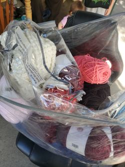 Mixed Yarn Lot with Storage Bag