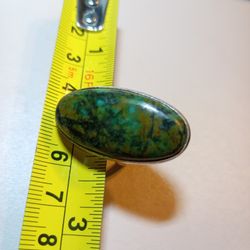 Chrysocolla Silver Ring