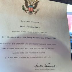 Presidential Memorial Certificate (PMC) for Richard Charlton Lowry