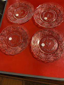 4 Platos Dé Princess House 