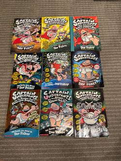 Captain Underpants Book Series by Dav Pilkey – 9 Books