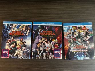 My Hero Academia Movies Blu-ray Set of 3