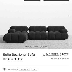 Inherently sophisticated and intriguing, the Belia Sectional Sofa invites you into an atmosphere of refined elegance. Originally designed in 1970, thi