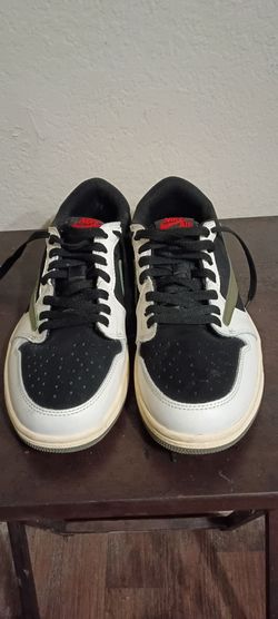 Air Jordan 1 Retro Low OG SP Olive Collaboration W/Travis Scott (Women Exclusive) Sneakers Size 7.5