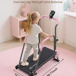 Treadmill For Kids Pink 