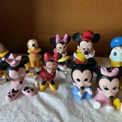 VINTAGE DISNEY SQUEEZE CHARACTERS , EA.