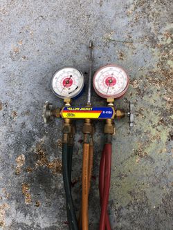 Yellow jacket R410A gauges