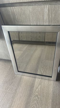 Silver frame mirror