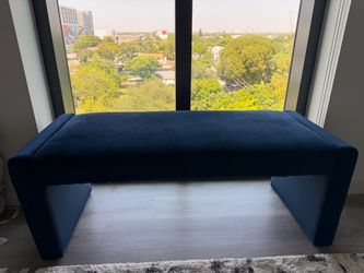 Velvet Ottoman Bench