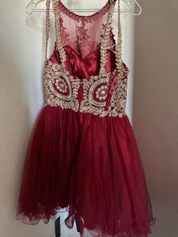 Red wine dress