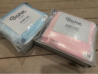 New/sealed: Bare Home Soft Fleece Sheet Set-Twin XL