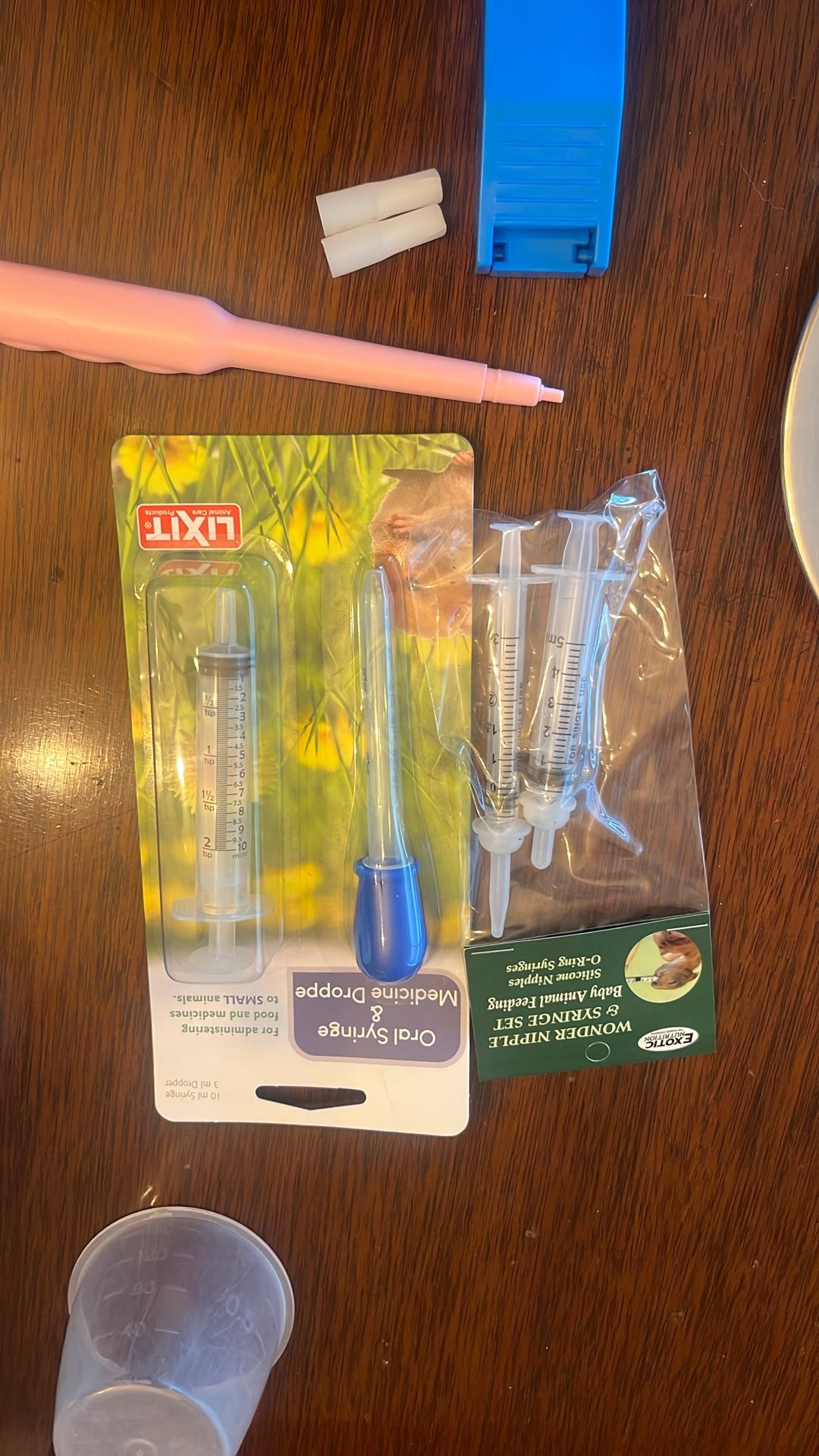 Feeding Droppers, Pill Popper And Pill Cutter