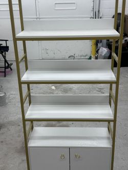 Gold & White Cabinet