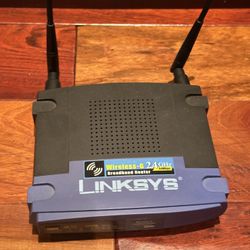 Linksys Wireless-g Broadband Router, 2.4 GHz, 54Mbps