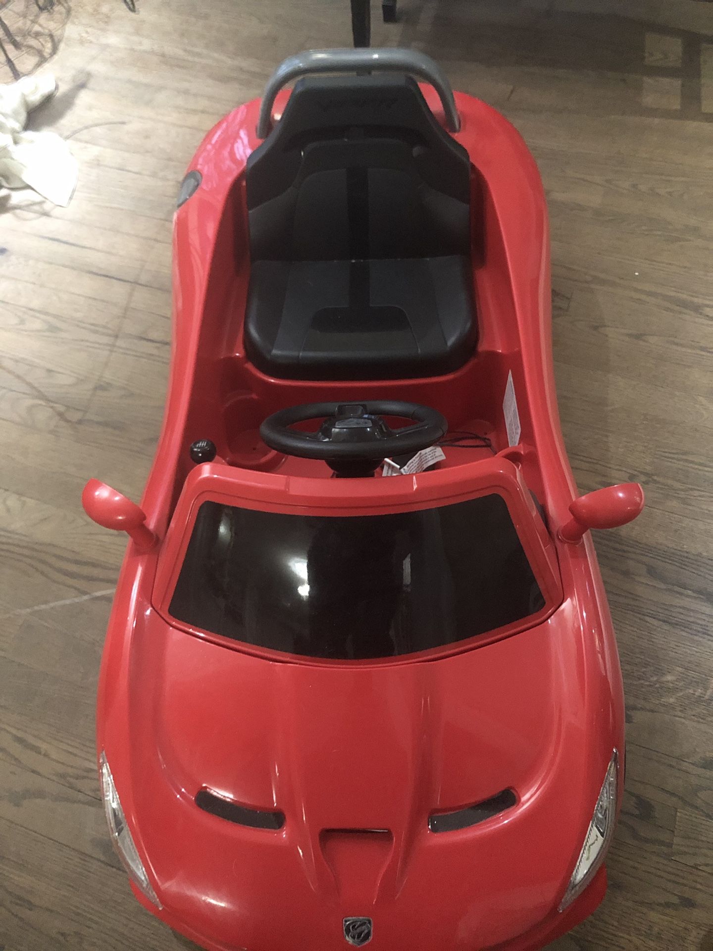 Red electric kids car