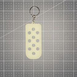 Croc Charm Glow In The Dark Keychain