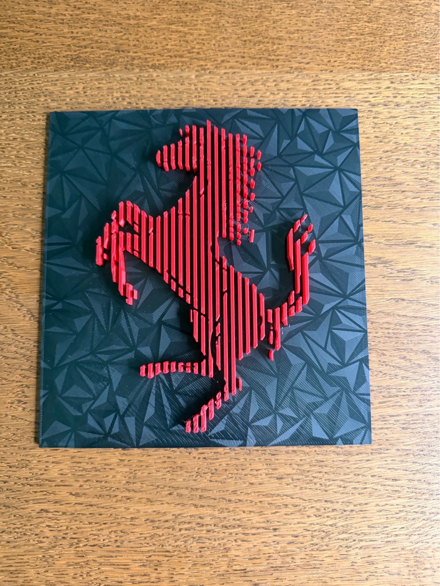 Ferrari logo wall art