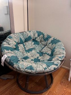 Pier 1 Papasan Chair - base and cushion super comfortable!