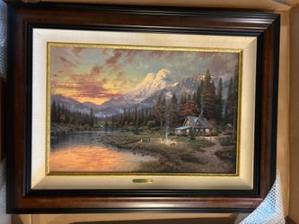 Thomas Kinkade Evening Majesty Beginning Of A Perfect Evening