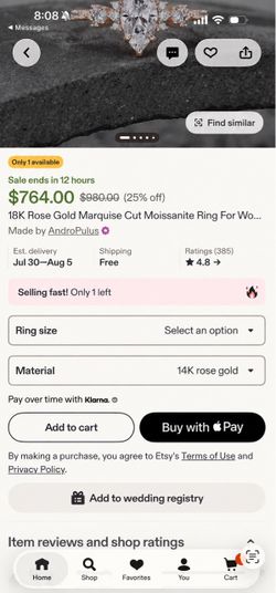 Engagement ring size 7