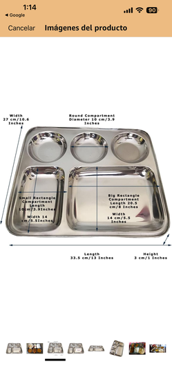 Stainless steel tray