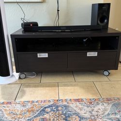 IKEA Rolling TV Stand With Storage 