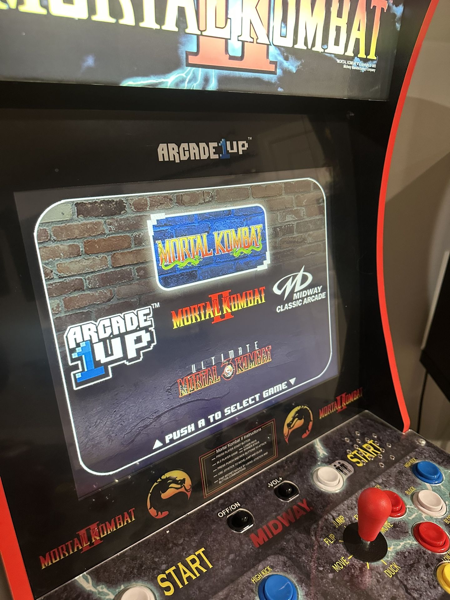 Arcade1up mortal kombat arcade machine