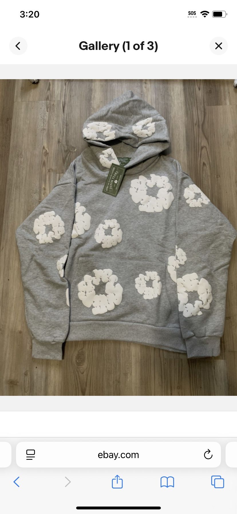 Men’s Denim Tear Grey