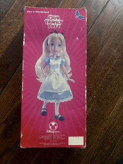 Alice in wonderland Disney  doll 10 inches new in box