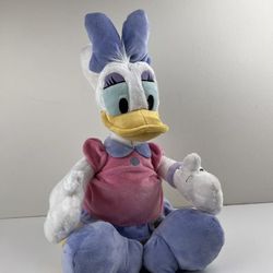 disney store daisy duck plush stuffed animal 18 inches in good clean condition