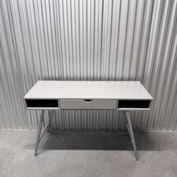 Modern Desk 47” Computer Table w/ Drawer, Gray