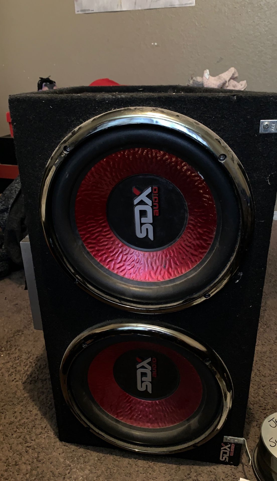 SDX Audio speakers and amp 12”