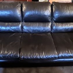 Brown Leather Couch