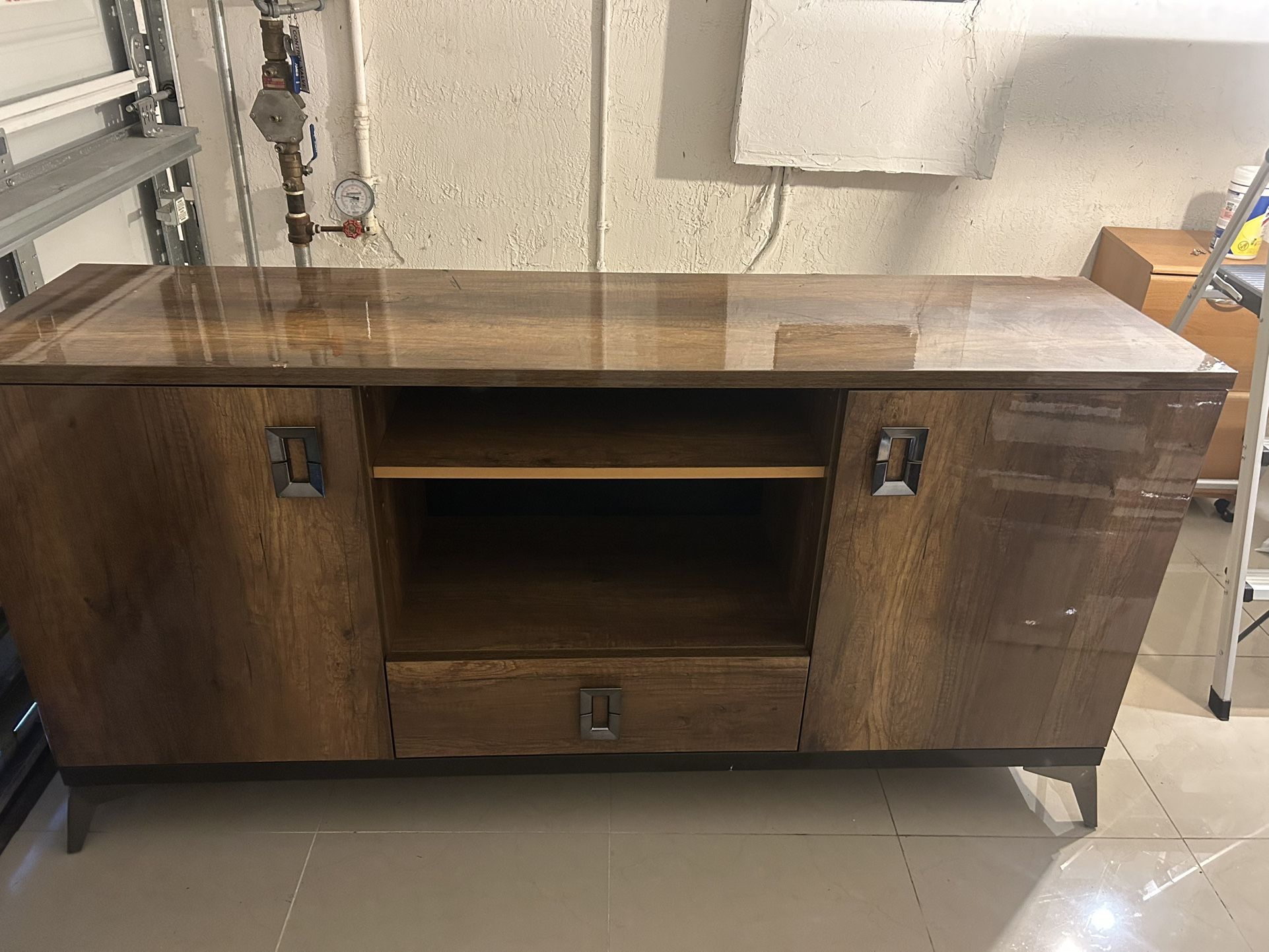 Modern Solid Wood Media Console / Credenza
