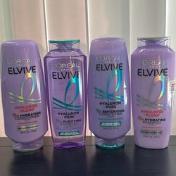 L'Oreal Elvive Hyaluron Plump and Pure Shampoo and Conditioner Set