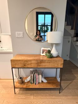 West elm storage console table