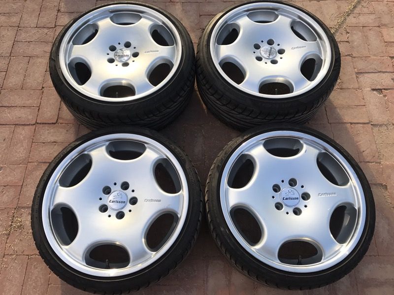 Carlsson 1/6 wheels with tires - 5x112 - 19x8.5 19x10 Audi VW Mercedes