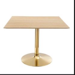 Modway Verne Square Dining Table, Box Opened, Needs To Be Assembled