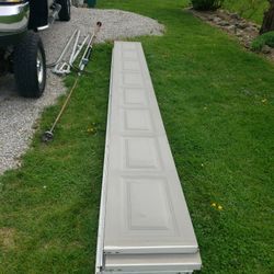 USED 16 X 7  STEEL INSULATED Garage Doodr Complete....New Torsion Springs...