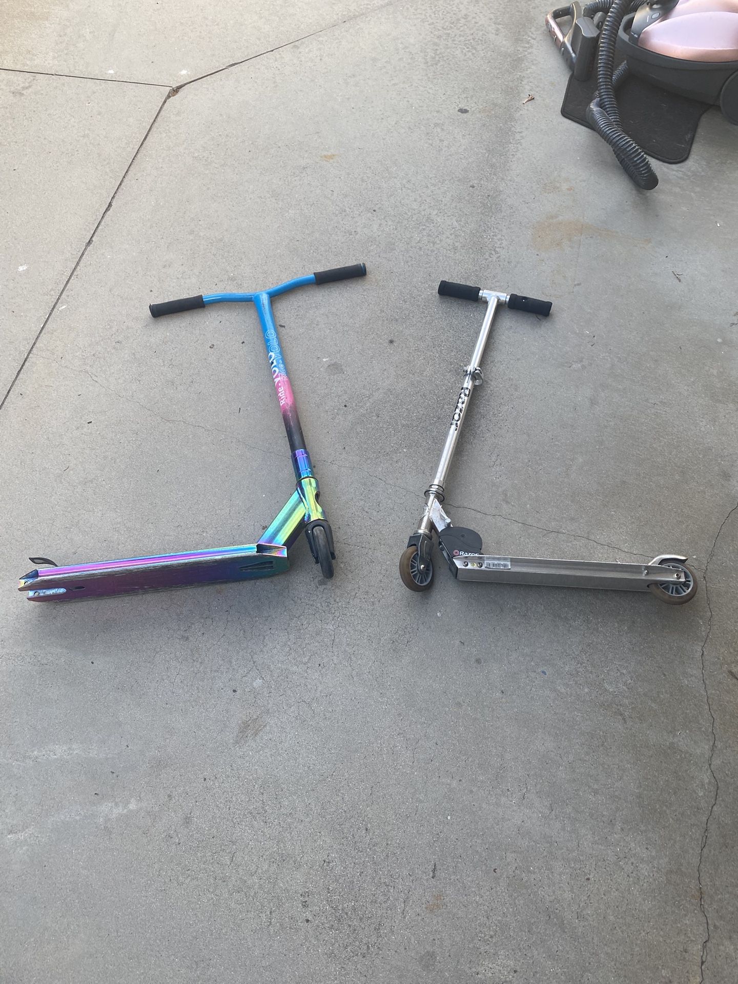 Free Scooters. 1 Missing A Wheel
