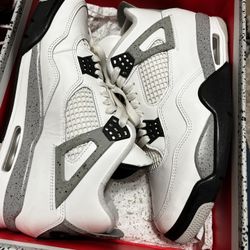 Jordan 4 White Cement 