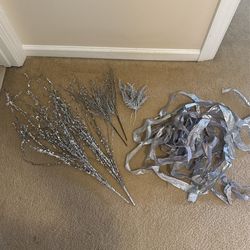 Silver Christmas accessories