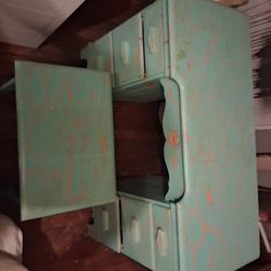 Antic makeup vanity