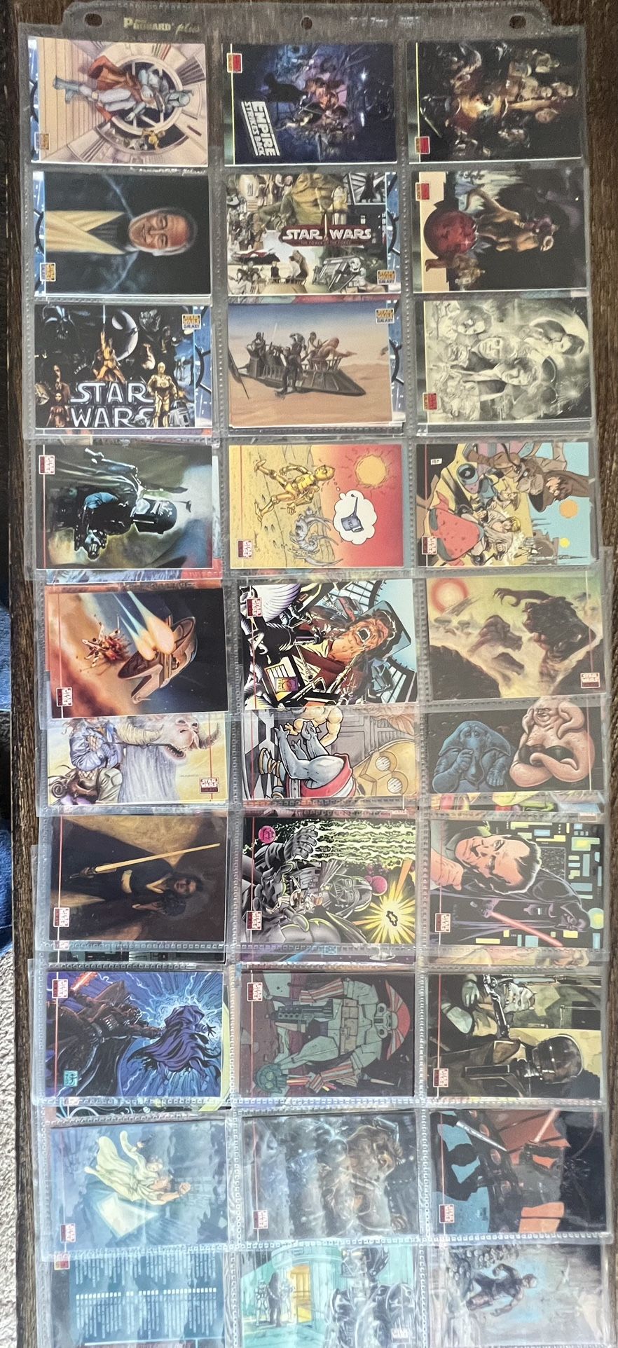 Star Wars Galaxy Topps Cards - 1994