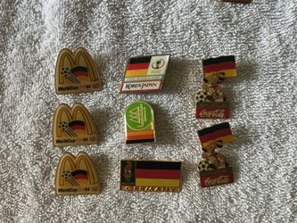 German Flag Pins from past World Cups and one Olympics
