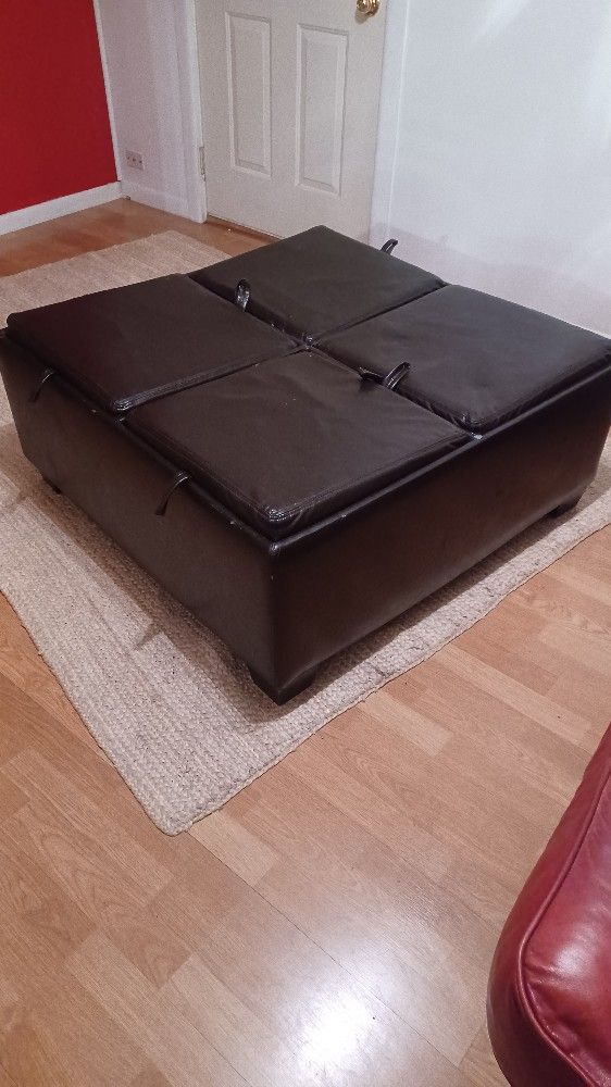 Coffee Table Ottoman W/ Storage