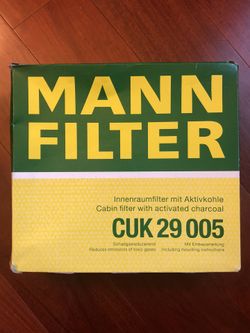BRAND NEW MANN CABIN AIR FILTER CUK 29 005
