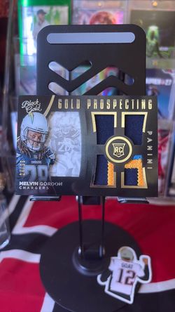 Melvin Gordon Panini Black Gold Rookie Patch Card