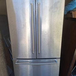 Kitchen Aid  French Doors Stainless Steel Fridge 